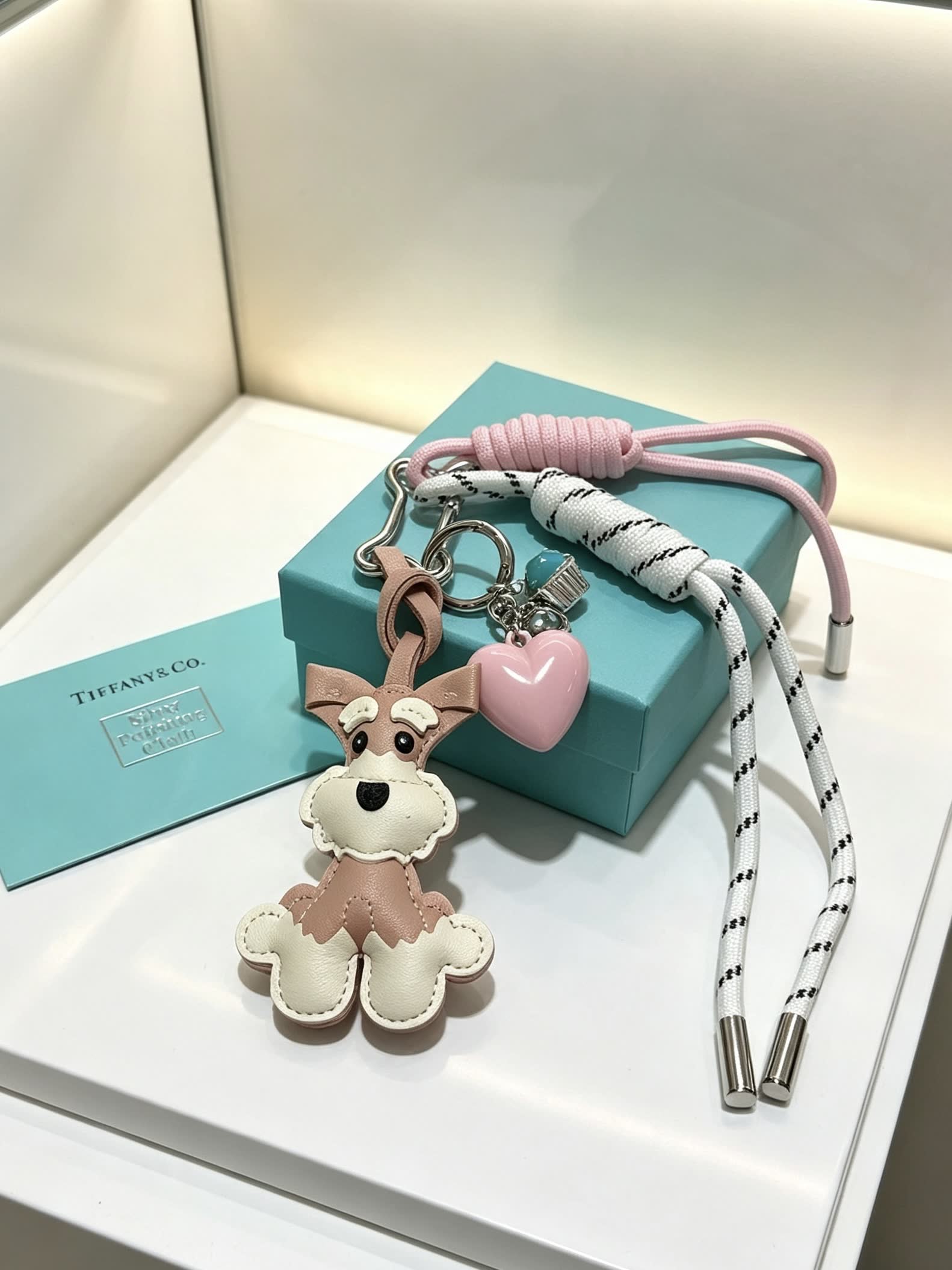 Tiffany & Co. Dog Charm Keychain